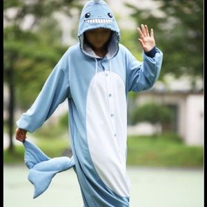 Adult Blue Whale Onesie With Tail